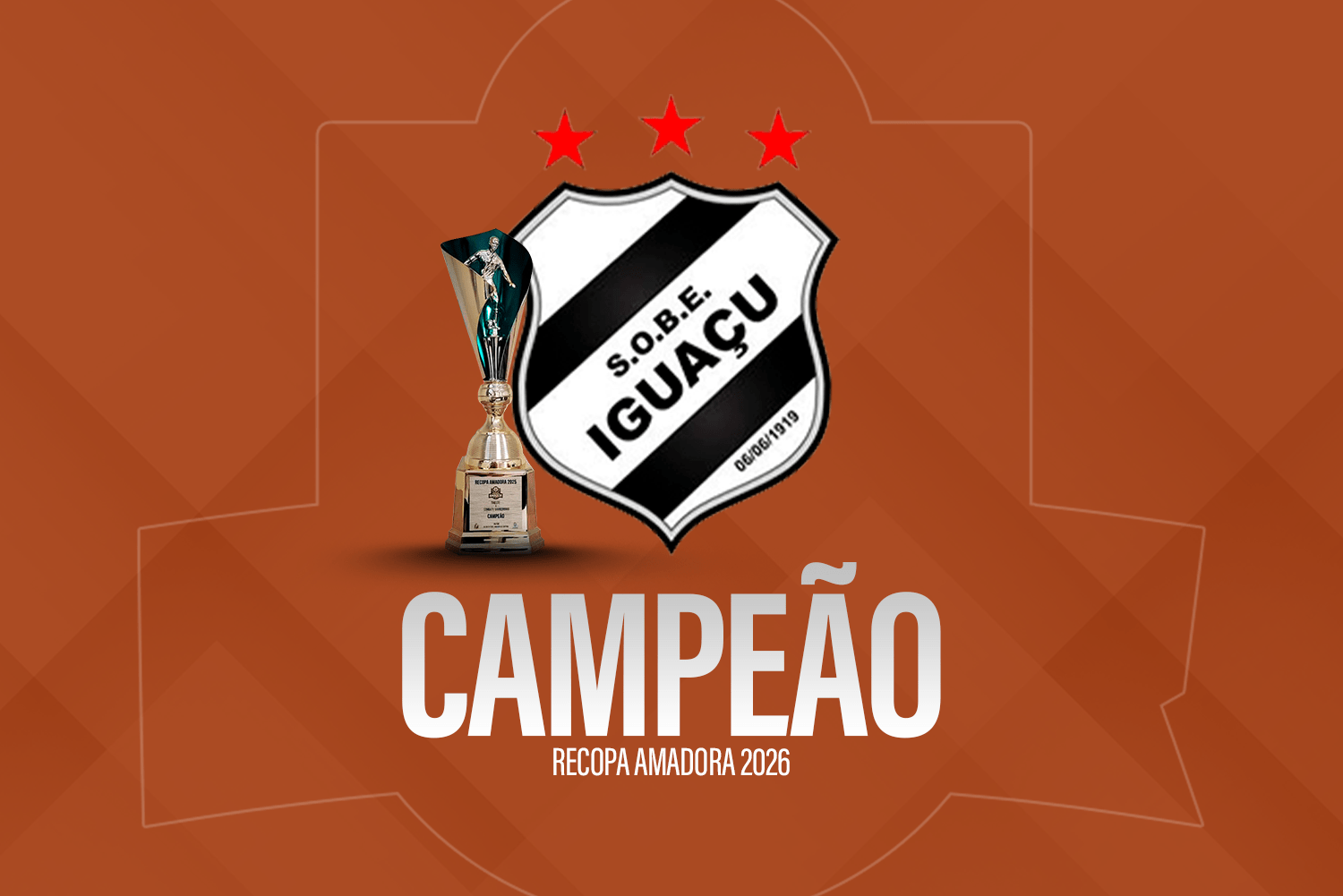 Iguaçu supera o Tanguá nos pênaltis e conquista a Recopa Amadora