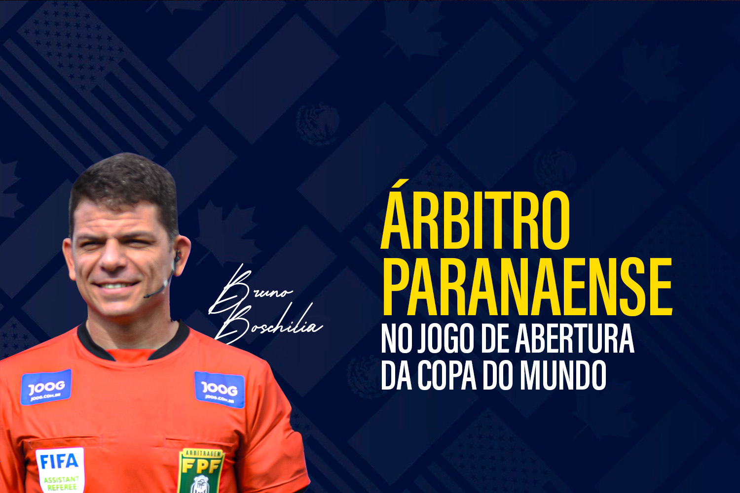 Bruno Boschilia é escalado para o jogo de abertura da Copa do Mundo de 2026