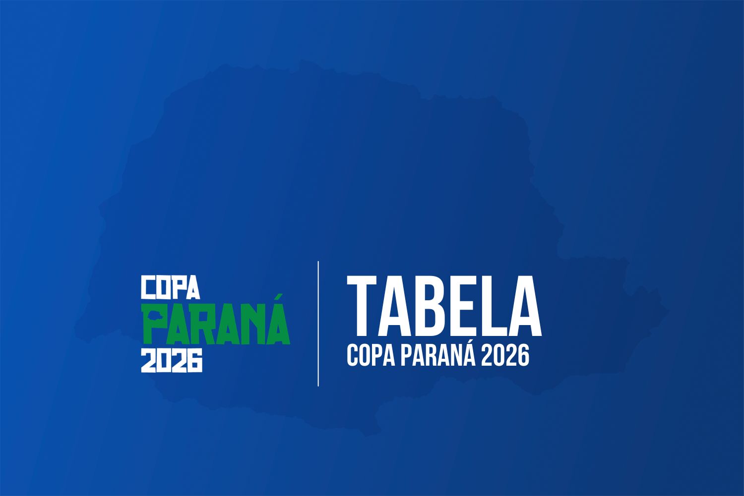 Copa Paraná 2026: confira a tabela básica da competição